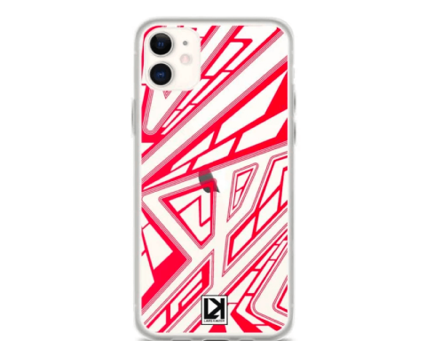 Fragment Pattern Red Case